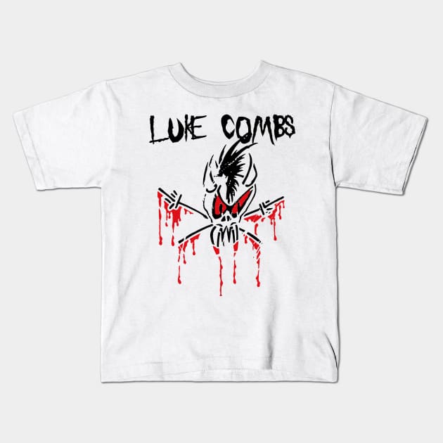 luke comb headbang Kids T-Shirt by potato cast